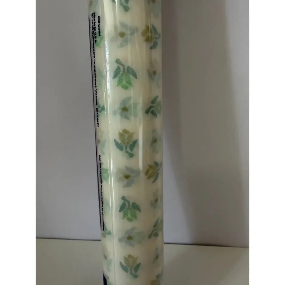 Vintage Rubbermaid Shelf & Drawer Liner 12” x 10 Sq Ft Stitch Rose New Old Stock